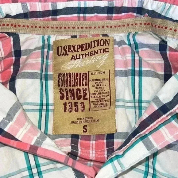 U.S.Expedition Button Down Men’s Shirt A2 - Picture 2 of 2
